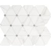 Msi Bianco Dolomite Pinwheel  12 in. x 13.9 in. x 10mm Polished Marble Mesh-Mounted Mosaic Tile, 10PK ZOR-MD-0512